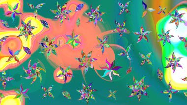 Mavi renkli çiçekler. Yumuşak, bahar çiçekli arka plan. Raster çiçek desenli ve çiçekli..