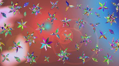 Çiçek pembesi çizim deseni. Klasik taslak çizimi. Raster çiçek izi..