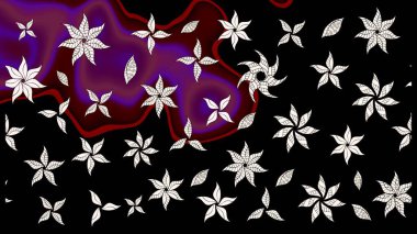 Küçük çiçekte güzel bir desen. Moda baskıları için zarif bir şablon. Robot resim. Motley illüstrasyonu. Küçük renkli çiçekler. Çiçekli yaz çiçekleri.