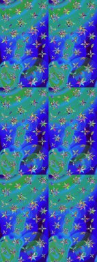 Raster Güzel kumaş deseni. Çiçek arkaplan ile soyut zarafet çizim deseni.