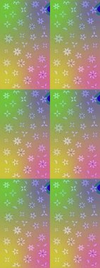 Raster illüstrasyonu. Çiçekli güzel suluboya desen. Tarafsız renklerde.