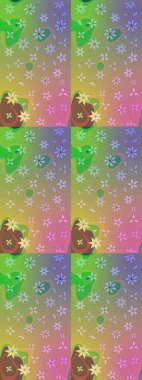 Çiçek arkaplanlı soyut zarafet eskiz deseni. Raster Güzel kumaş deseni.