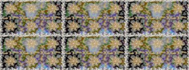 Gri renklerdeki altın elementler. Barok tarzında kusursuz bir doğulu süsü. Geleneksel klasik raster altın pürüzsüz desen.