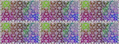 Çiçeksiz desenlerin resmi. Tarafsız renklerde vadinin çiçekleri.