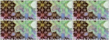 Renkli grunge, koloni çiçekleri ile soyut bir arka plan oluşturur. İşlemeli çiçekli, dikişsiz desen. İzler, kumaş, duvar kağıtları, tekstil için raster dokusu.