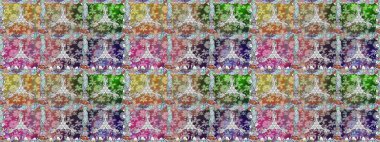 Güzel kumaş deseni. Düz çiçek öğeleri tasarım. Yaz tema Dikişsiz desen arka plan rengi. Trendy sorunsuz çiçek deseni içinde Raster illüstrasyon.