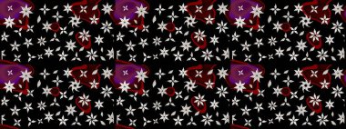 Çizim çiçek deseni duvar kağıdı, web sitesi arka planı, ambalaj kağıdı, davetiye, broşür, afiş veya web sitesi için kullanılabilir. El çizimi Raster çizimi. Parlak elementlerin.