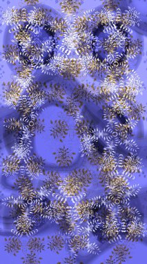 Raster illüstrasyonu. Raster Noel soyut renkli arka plan ve tatlı kar tanesi. Kış soyut geçmişi. Kar taneli Noel arkaplanı.