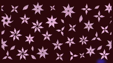 Modern stil dokusu. Çiçek desenli raster, kahverengi çizgi grafik deseni soyut raster arkaplan.