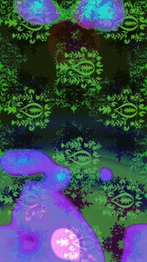 Tekstil için figür. Şirin, zarif çiçekler Raster illüstrasyonu. Poster ya da kapak için arka plan. Yapraklı çizim şekli. Davetiye ve kartpostal tasarımı için dekoratif çiçek unsurları.