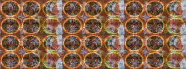 Raster Çiçek İllüstrasyonu güzel tekstil. Kahverengi renkli etnik çiçeklerle zarif bir eskiz deseni..