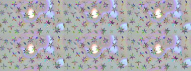 Çizim raster deseni. Güzel kumaş deseni. Çiçek arka planı.