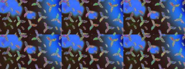 Raster tasarımı. Kış mavisi, kahverengi ve gri Noel kar beyazı kristal element. Meteoroloji buz koleksiyonu. Xmas Frost kar taneleri izole edilmiş siluet sembolü. Kar Tanesi raster simgesi arkaplanı.