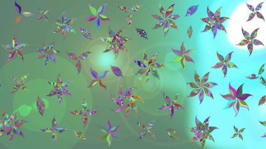 Kumaş, duvar kağıdı ve kağıt üzerine baskı yapmak için gelişen arka plan. Raster illüstrasyonu. Eski usul küçük çiçekli şirin bir eskiz deseni. Moda arka planında parlak buketler.