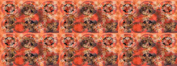 Renkli elementlerle Raster ilginç desen.