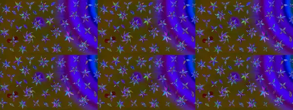 Kahverengi renkli çiçekler. Raster düz çiçek çizim deseni. Tasarım hediye paketi, tebrik kartları, posterler ve afiş tasarımı.