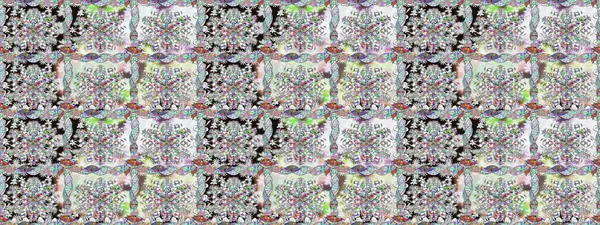 Raster güzel kumaş deseni. Soyut zerafet çiçek arka plan ile seamless modeli.