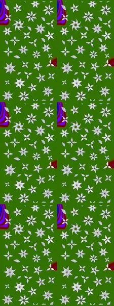 Suluboya çizim kalıbı. Çiçekler suluboya tarzında yeşil renkte. Çiçek izi.