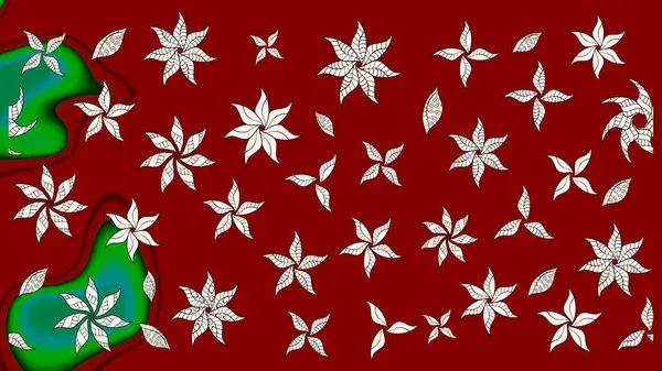 Egzotik çiçekler, kırmızı renkte botanik parlak klasik doğa. Klasik tropikal doğal elementlerin suluboya seti. Raster illüstrasyonu.