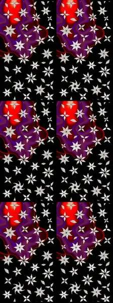 Of doodle elements. Hand drawn Raster illustration. Sketch flower pattern can be used for wallpaper, website background, wrapping paper, invitation, flyer, banner or website.