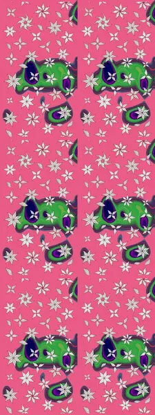 Pembe renklerde. Taslak dekoratif arka plan, çiçek mandala. Çiçek. Raster illüstrasyonu.