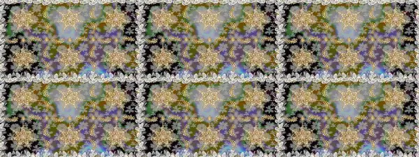 Gri renklerdeki altın elementler. Barok tarzında kusursuz bir doğulu süsü. Geleneksel klasik raster altın pürüzsüz desen.