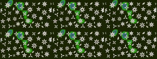 Çiçekli bahar çiçekleri. Küçük çiçekte güzel bir desen. Küçük renkli çiçekler. Moda baskıları için zarif bir şablon. Motley illüstrasyonu. Çizim.