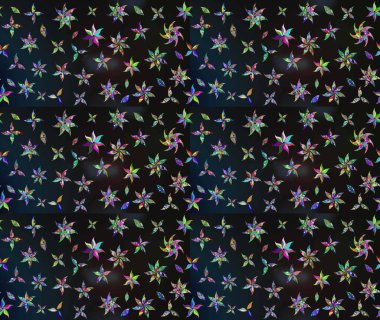 Küçük çaplı çiçeklerdeki basit şirin desenler. Tekstil veya kitap kapakları, imalat, duvar kağıtları, baskı, hediye paketi ve yapıştırma kitabı için çiçek eskizi geçmişi. Raster illüstrasyonu.