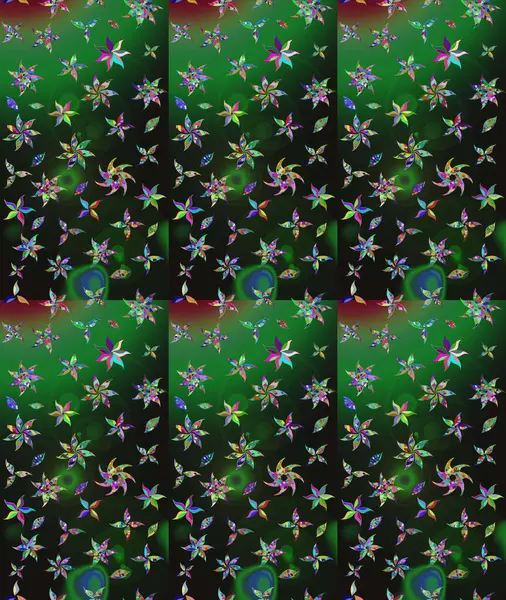 Gri renkli etnik çiçekli zarif eskiz deseni. Raster Çiçek İllüstrasyon Şirin Tekstil.