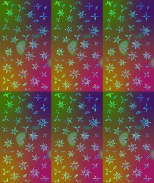 Kahverengi renkli. Klasik çiçekler. Suluboya resim taklit Raster çizimi. El çizimi, soyut ve süslü elementler. Yaz çiçekleri teması.