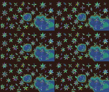 Çiçek arkaplan. Çiçek duvar kâğıdı. Raster illüstrasyonu. Kahverengi renkli şirin tekstil. Renkli çizim deseni.