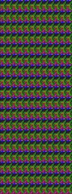 Raster illustration. Floral pattern. Flourish ornamental spring garden texture. Flower sketch background.