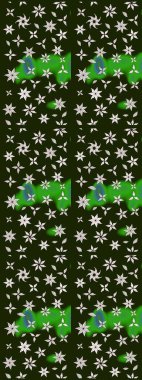 Raster illüstrasyonu. Çizim kalıbı. Hint süsü. Renkli süs kenarı. Gri renklerde. Çiçek duvar kağıdı.