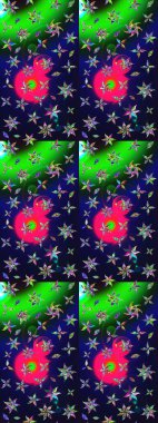 Gömlek baskısı için çiçek boyası. Çiçek desenli eskiz. Gri renkli çiçekler.