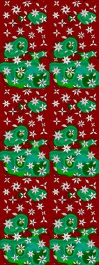 Millefleur 'lar. Oldukça eski bir besin torbası deseni, küçük kırmızı renkte, çiçekler. Tekstil, kumaş, kapaklar, duvar kağıtları, baskı, paket, koleksiyon defteri, örgü, dekupaj için çiçek arkaplanı..