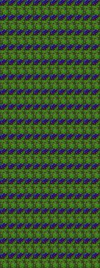 Raster - stok. Yeşil çiçekli eskiz deseni, suluboya çiçek deseni, sevimli çiçek, duvar kağıdı, kart veya kumaş için fayanslı.