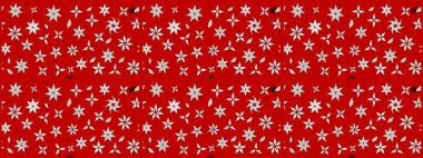 Zarif, parlak ve kırmızı çiçek desenli eskiz. Sabıka baskıları, bebek kıyafetleri, duvar kâğıtları, paket kutuları vb..