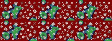 Eskiz arkaplan modeli. Vadinin çiçekleri kırmızı renklerde. Suluboya, elle çizilmiş. Raster - stok.