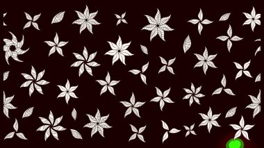 Organik elementler. Suluboya etkisi. Raster deseni. Botanik çizim deseni.