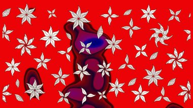 Tekstil, kumaş, kapaklar, duvar kağıtları, baskı, naylon, koleksiyon defteri, örgü, dekupaj için güzel bir eskiz. Oldukça eski bir besin torbası deseni, küçük kırmızı renkte, çiçekler. Millefleurlar.