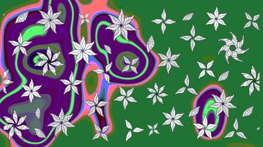 Tony 'nin kumaş kalıbını çiz. Raster illüstrasyonu. Modaya uygun kumaş deseni. Küçük çiçekte sevimli çiçek deseni var..