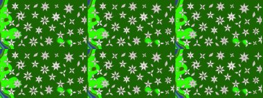 Botanik çizim kalıbı. Organik elementler. Suluboya etkisi. Raster deseni.