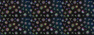 Vadinin gri renkli çiçekleri. Raster çiçek desenleri çiziyor..