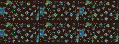 Moda baskısı. Çiçeğin suluboya çizimlerinin mükemmel deseni. Dekorasyon ve tasarım için güzel bir desen. Ton halinde. Suluboya desenli çiçek deseni.