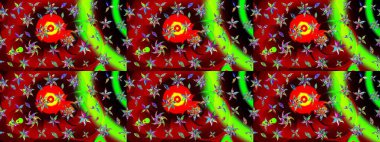 Modern stil dokusu. Çiçek desenli raster, kırmızı çizgi grafik deseni soyut raster arkaplan.