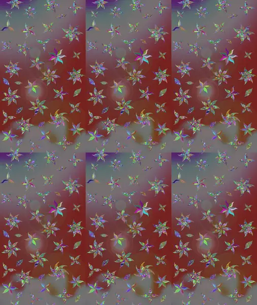 Suluboya çizimi. Kahverengi renkli çiçekler. Çiçekli eskiz deseni. El çizimi.