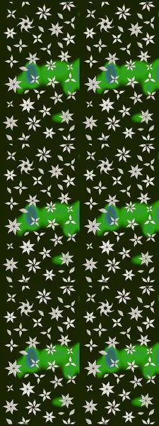 Raster illüstrasyonu. Çizim kalıbı. Hint süsü. Renkli süs kenarı. Gri renklerde. Çiçek duvar kağıdı.