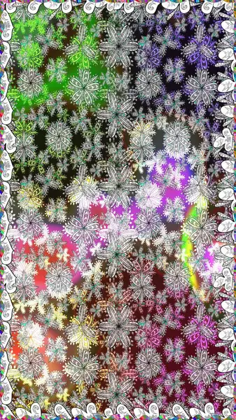 Dikişsiz desen moda kumaş desen. Sevimli çiçek elemanları. Raster Illustration. Düz çiçek elemanları tasarım. Renkli Bahar teması Dikişsiz desen arka plan.