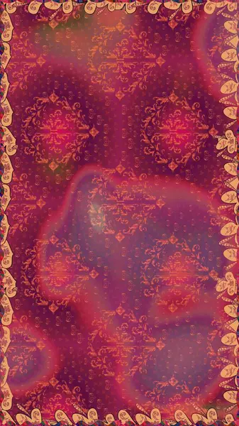 Sorunsuz çiçek desenli çiçekli, halk tarzında bırakır. Elle çizilmiş. Raster illüstrasyon.