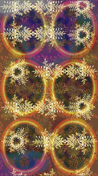 Tekstil için Lacy Fashion Print. Mandalas 'ın dekoratif dokusu. Raster illüstrasyonu. Kumaş veya Duvar Kağıdı Tasarımı. Lace Snowflakes 'in etnik kökü. Folk Style. Şekillendirilmiş Çiçekler.